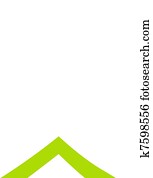 Abstract real estate, family or charity icon isolated on white