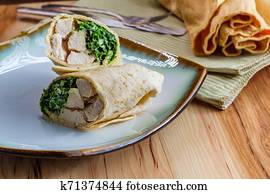 Chicken Caesar Wrap Sandwich