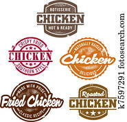 Classic Chicken Stamps Classic Chicken Stamps