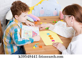 comportamento, terapia, com, pedagogue