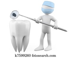 Dentist showing a cavity Dentist showing a cavity