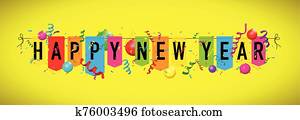 Happy new year bunting Happy new year bunting