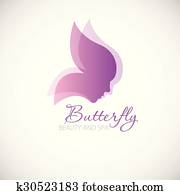 illustration with Butterfly symbol. illustration with Butterfly symbol.