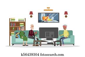 Nursing home interior.