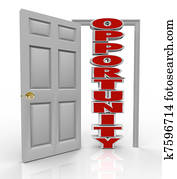 Opportunity Knocks Door Opens to New Growth and Chances Opportunity Knocks Door Opens to New Growth and Chances