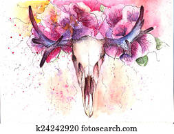 skull deer skull deer