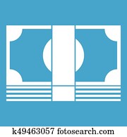 Swiss Franc banknote icon white