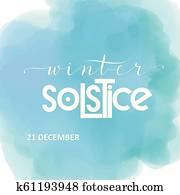 Winter solstice lettering. Winter solstice lettering.
