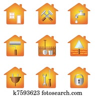 woning, en, gereedschap