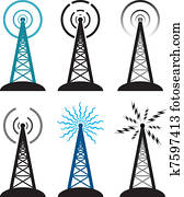 מגדל של רדיו, סמלים