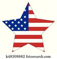 American 51-star flag Clip Art | 01p0336 | Fotosearch