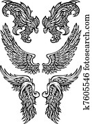 Angel Wings & Demon Wings Vector Angel Wings & Demon Wings Vector