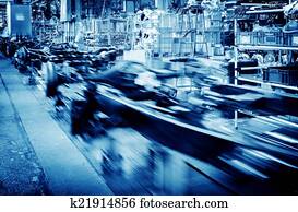 automóvel, planta industrial