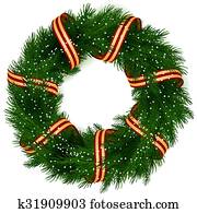 Christmas Wreath isolated Christmas Wreath isolated
