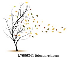 dekorativ, vektor, baum, silhouette dekorativ, vektor, baum, silhouette