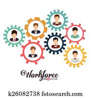 komandējums, un, workforce, iecere