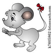 maus, mit, schleife, auf, schwanz maus, mit, schleife, auf, schwanz