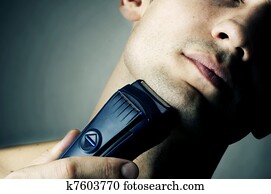 Shaving by electric shaver Shaving by electric shaver