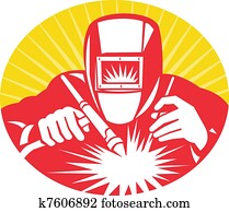 welder welding holding up equipment welder welding holding up equipment