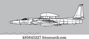 לוקהיד, u-2r, דרקון, lady., בכור, עבור, configuration., סיור אסטרטגי, aircraft.