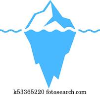 Iceberg vector icon Iceberg vector icon