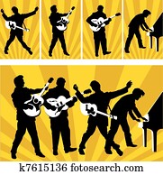 rocha rolo, heróis, de, sol, registros