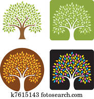 Tree Logo Illustration Tree Logo Illustration