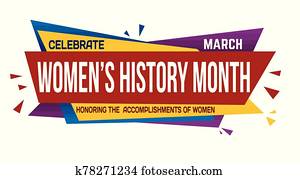 Women's history month banner design