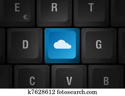 Cloud computing keyboard Cloud computing keyboard