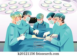 Group surgeons doing surgery Group surgeons doing surgery