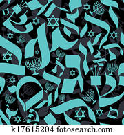 Hebrew Seamless Pattern Hebrew Seamless Pattern