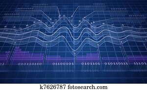 IT analytics, 3D background IT analytics, 3D background