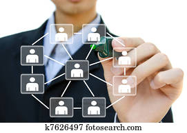 Young business drawing social network structure in a whiteboard. Young business drawing social network structure in a whiteboard.