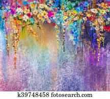 Abstract floral watercolor painting Abstract floral watercolor painting