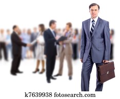 atractivo, empresarios, -, el, élite, equipo negocio