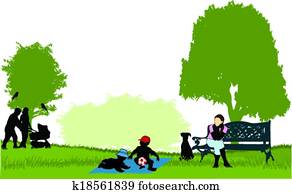 Relaxing in the park Relaxing in the park