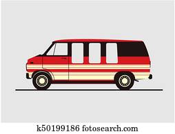 Cartoon camper. Clipart | k60216091 | Fotosearch