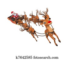 santa with his sleigh santa with his sleigh