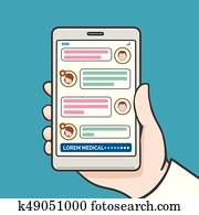 Smartphone physician online consultation Smartphone physician online consultation