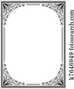 Vintage floral frame Vintage floral frame