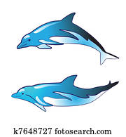 כחול, דולפין