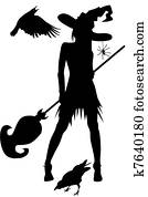 מכשפה, ל, הלוווין