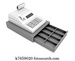 Cash register without money