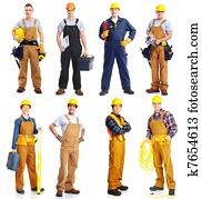 Group of workers people. Construction. Group of workers people. Construction.