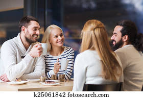 happy friends meeting and drinking tea or coffee happy friends meeting and drinking tea or coffee