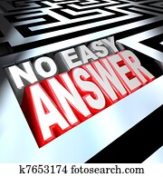 No Easy Answer Words in 3D Maze Problem to Solve Overcome