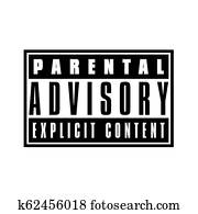 Parental advisory explicit content label Parental advisory explicit content label