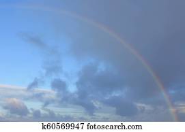 Rainbow in the clouds Rainbow in the clouds