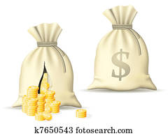 Sack with money