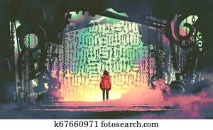 young girl finding the one key young girl finding the one key